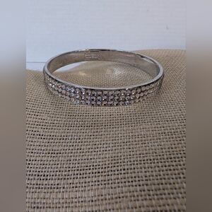 Kate Spade Silver Rhinestone Bangle Bracelet